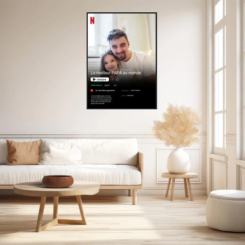 Affiche Personnalisée Poster Netflix Papa