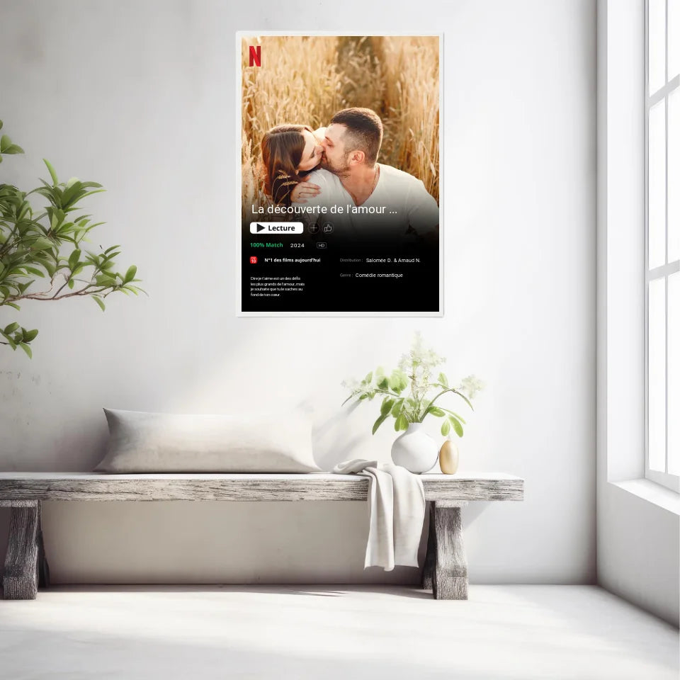 Affiche Personnalisée Poster Netflix Couple