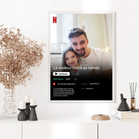 Affiche Personnalisée Poster Netflix Papa