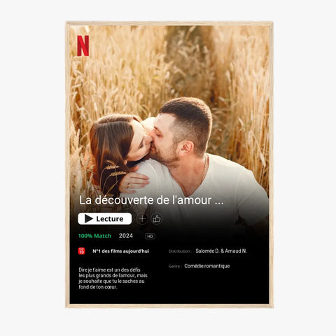 Affiche Personnalisée Poster Netflix Couple