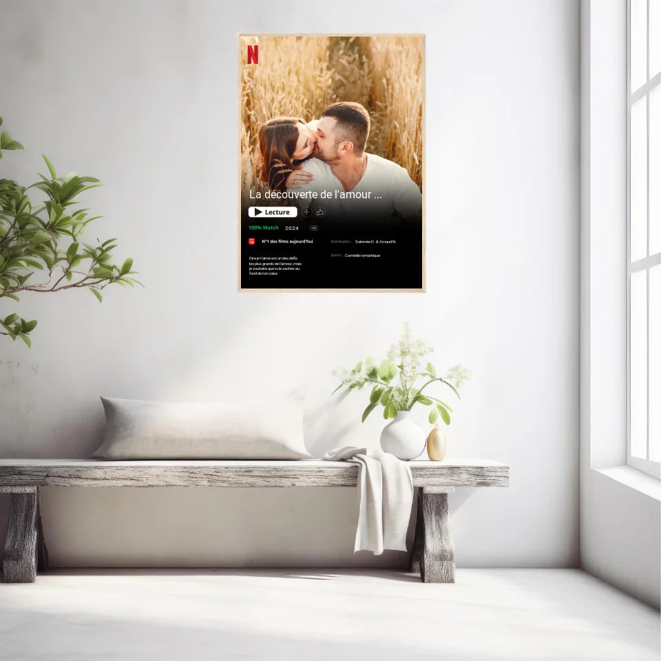 Affiche Personnalisée Poster Netflix Couple