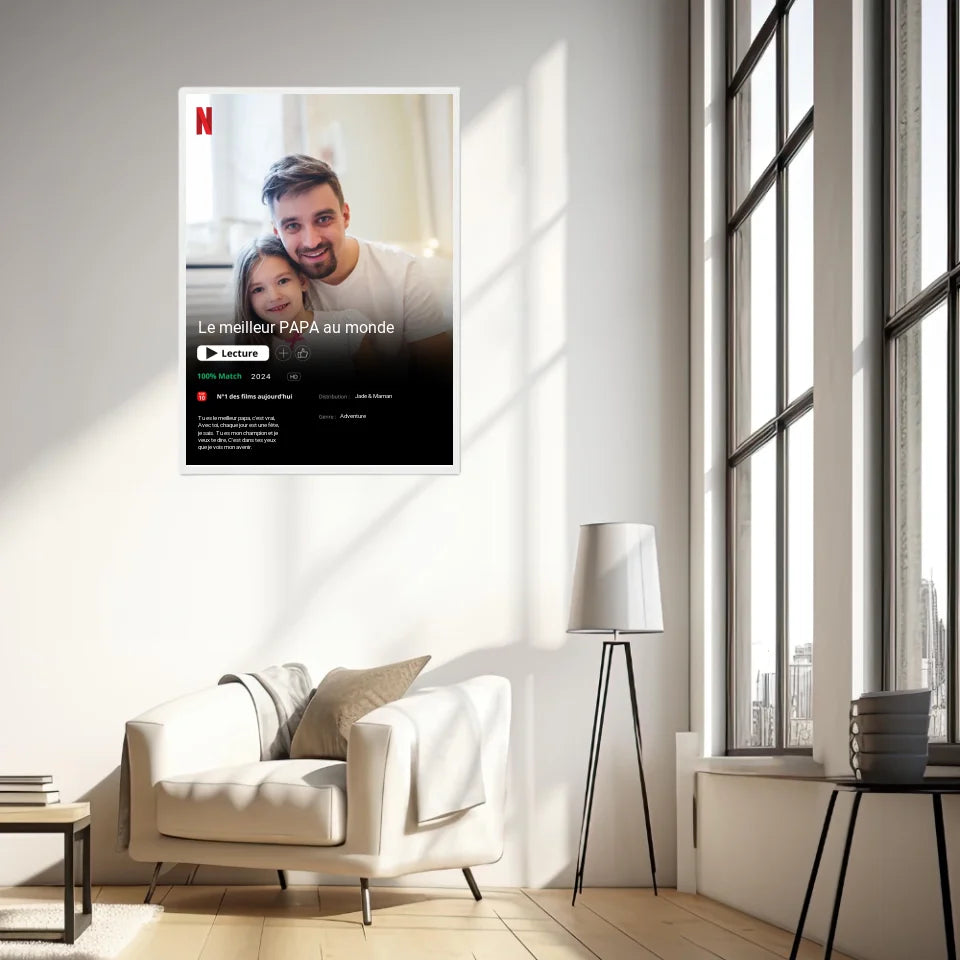 Affiche Personnalisée Poster Netflix Papa