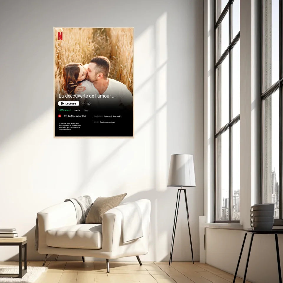 Affiche Personnalisée Poster Netflix Couple
