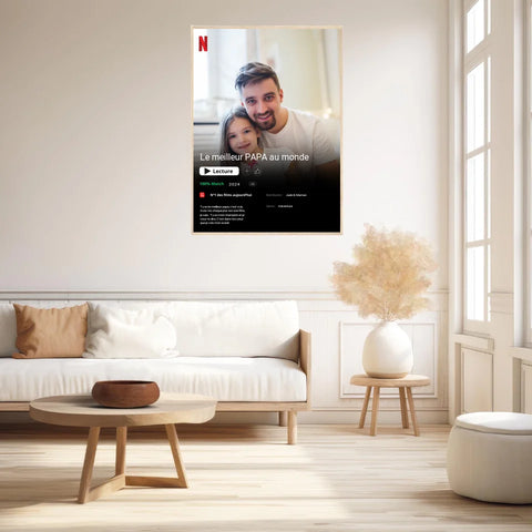 Affiche Personnalisée Poster Netflix Papa