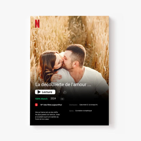 Affiche Personnalisée Poster Netflix Couple