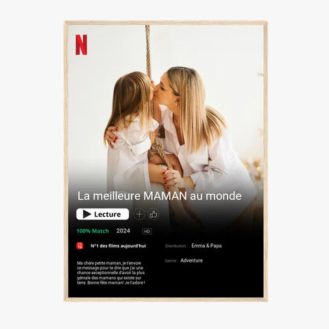 Affiche Personnalisée Poster Netflix Maman
