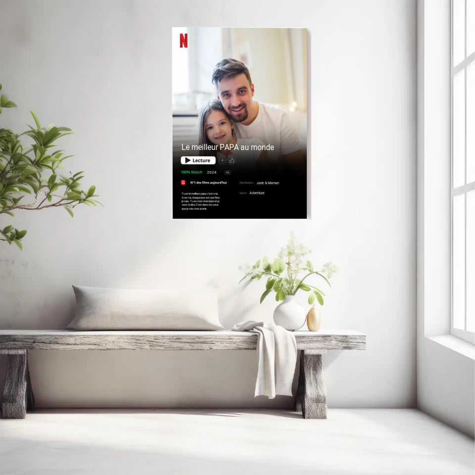 Affiche Personnalisée Poster Netflix Papa