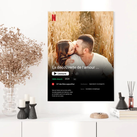 Affiche Personnalisée Poster Netflix Couple