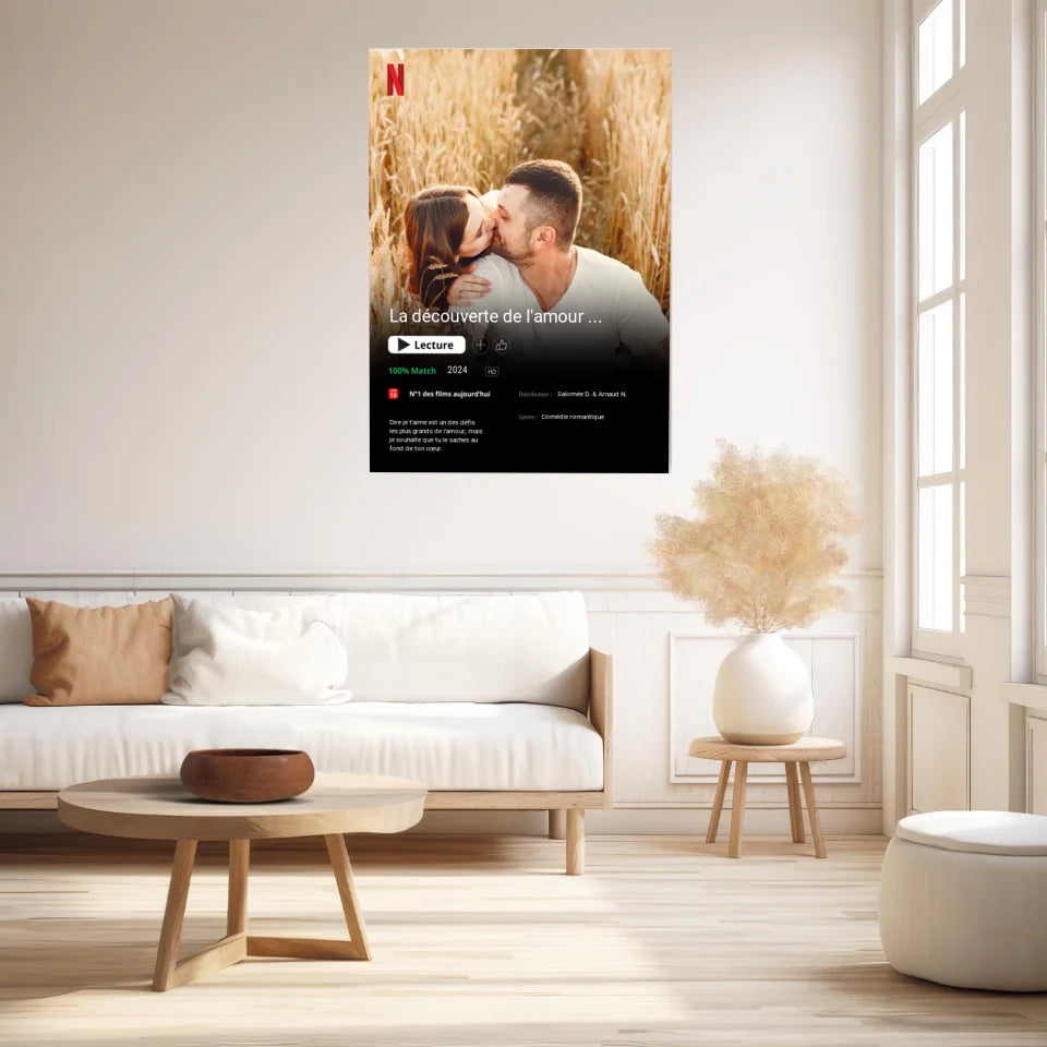 Affiche Personnalisée Poster Netflix Couple