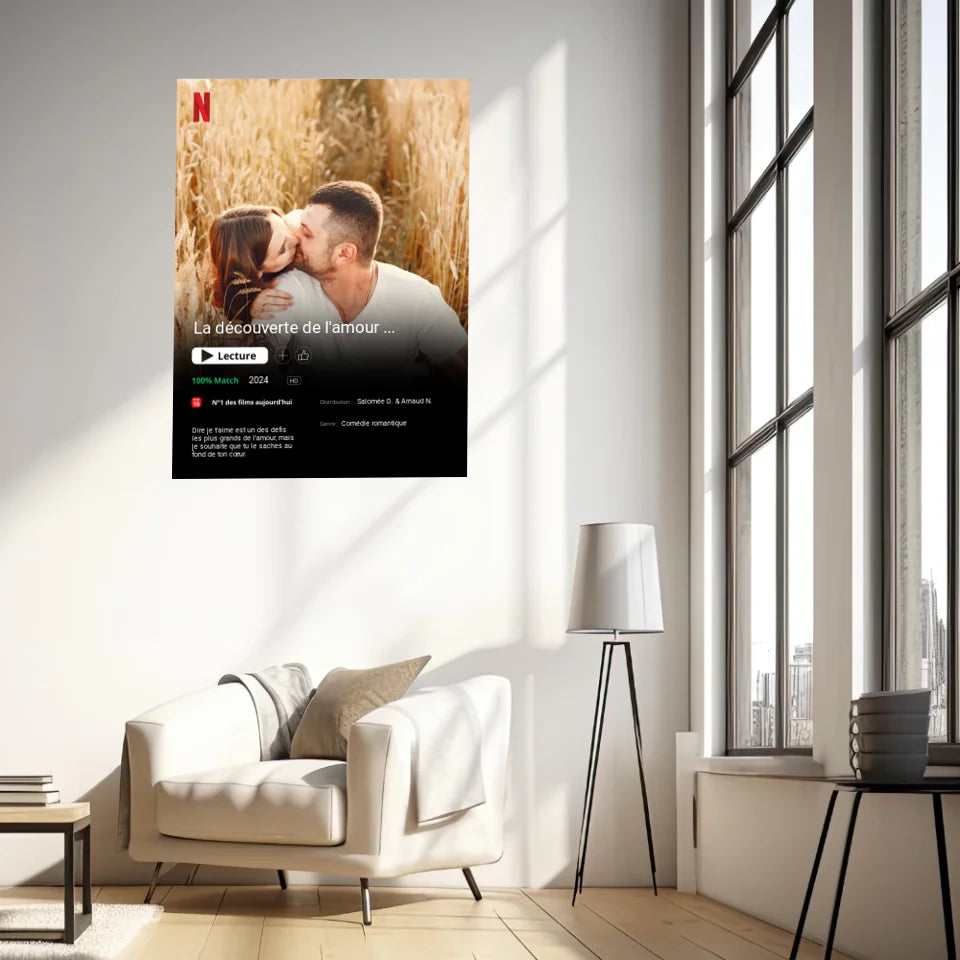 Affiche Personnalisée Poster Netflix Couple