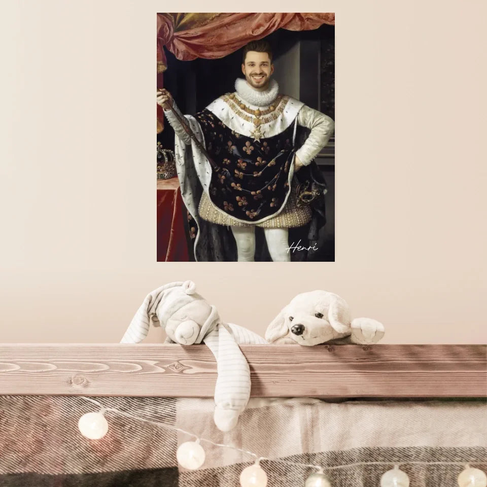 Tableau Homme Portrait Personnalisé Henri IV Roi de France