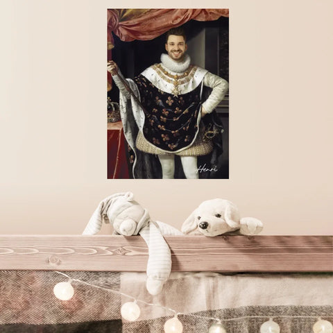 Tableau Homme Portrait Personnalisé Henri IV Roi de France
