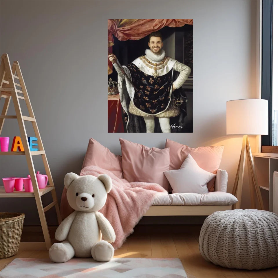 Tableau Homme Portrait Personnalisé Henri IV Roi de France