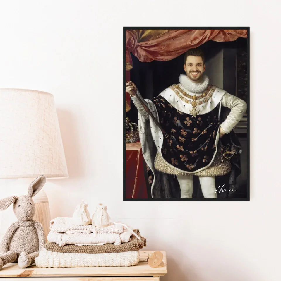 Tableau Homme Portrait Personnalisé Henri IV Roi de France