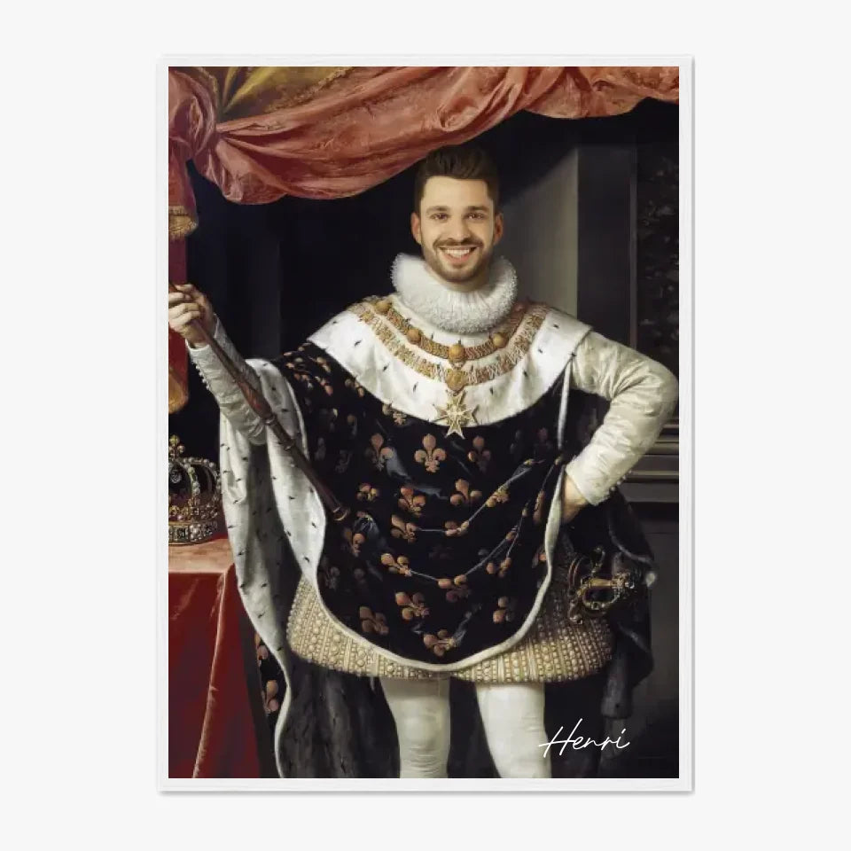 Tableau Homme Portrait Personnalisé Henri IV Roi de France