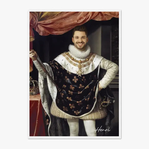 Tableau Homme Portrait Personnalisé Henri IV Roi de France