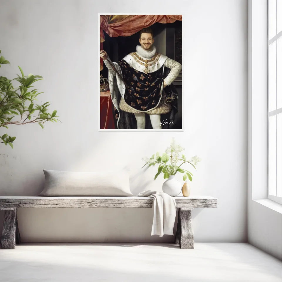Tableau Homme Portrait Personnalisé Henri IV Roi de France