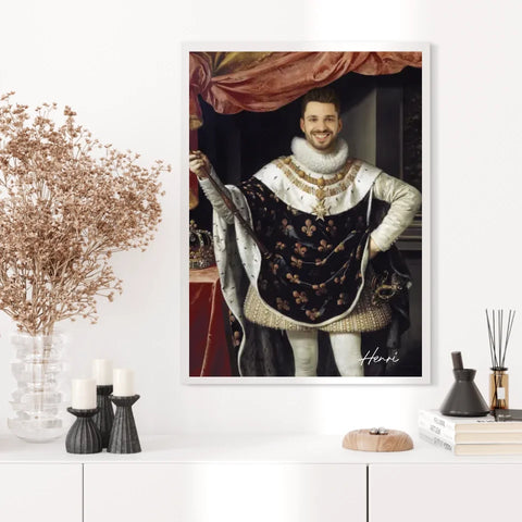 Tableau Homme Portrait Personnalisé Henri IV Roi de France
