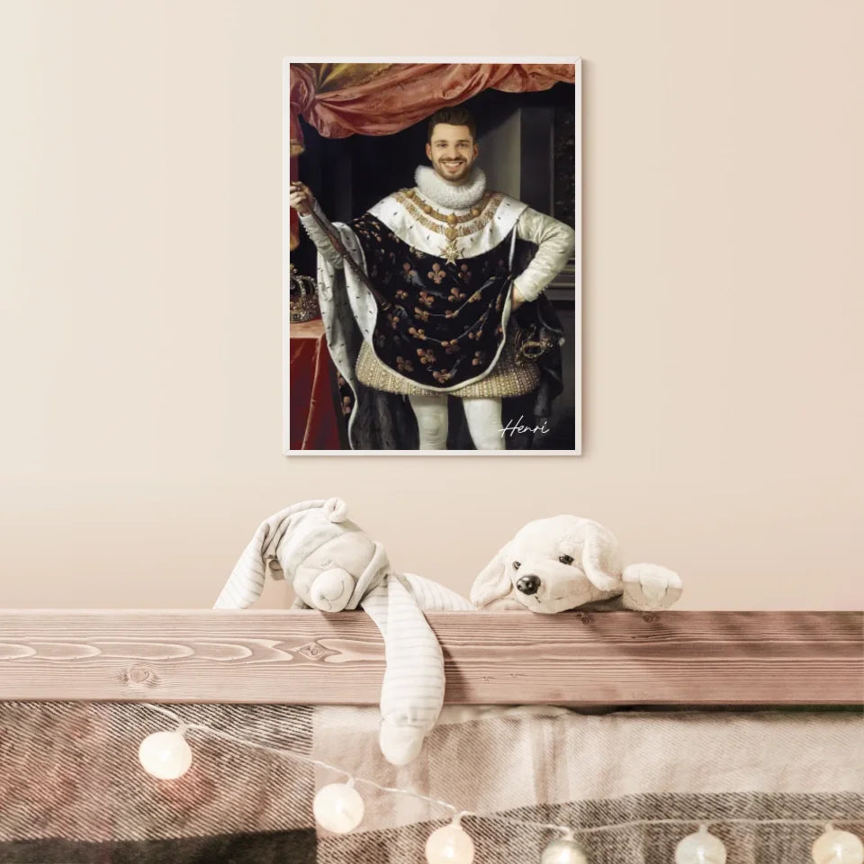Tableau Homme Portrait Personnalisé Henri IV Roi de France