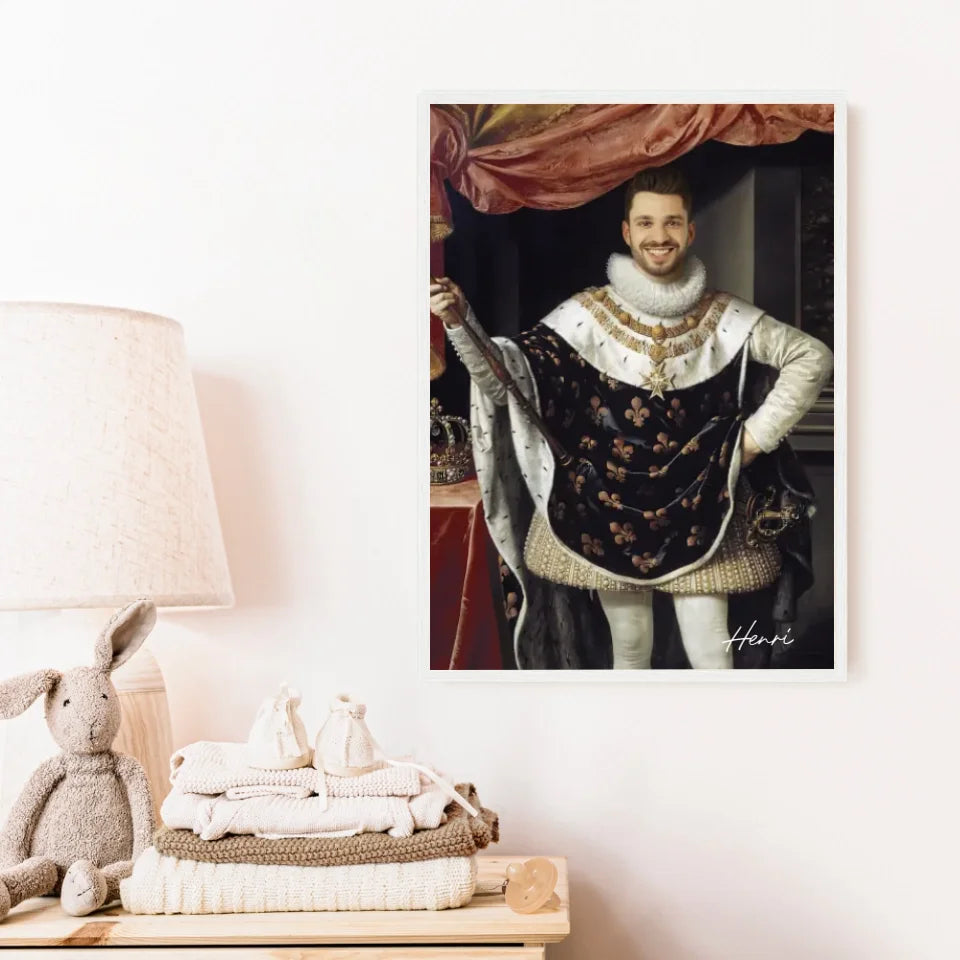Tableau Homme Portrait Personnalisé Henri IV Roi de France