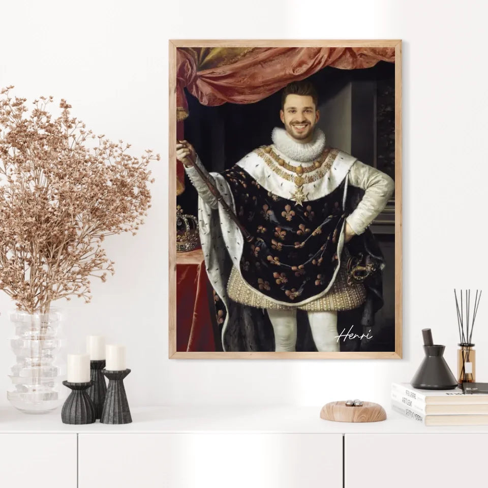 Tableau Homme Portrait Personnalisé Henri IV Roi de France