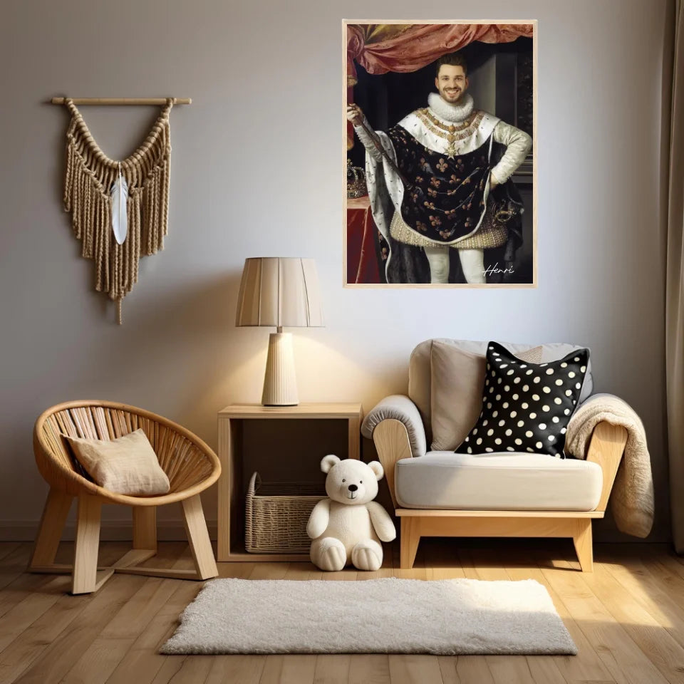 Tableau Homme Portrait Personnalisé Henri IV Roi de France