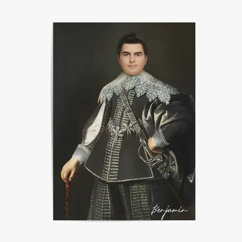 Tableau Homme Portrait Personnalisé Johan van Rechteren