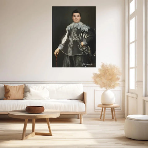 Tableau Homme Portrait Personnalisé Johan van Rechteren