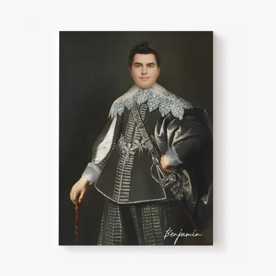 Tableau Homme Portrait Personnalisé Johan van Rechteren