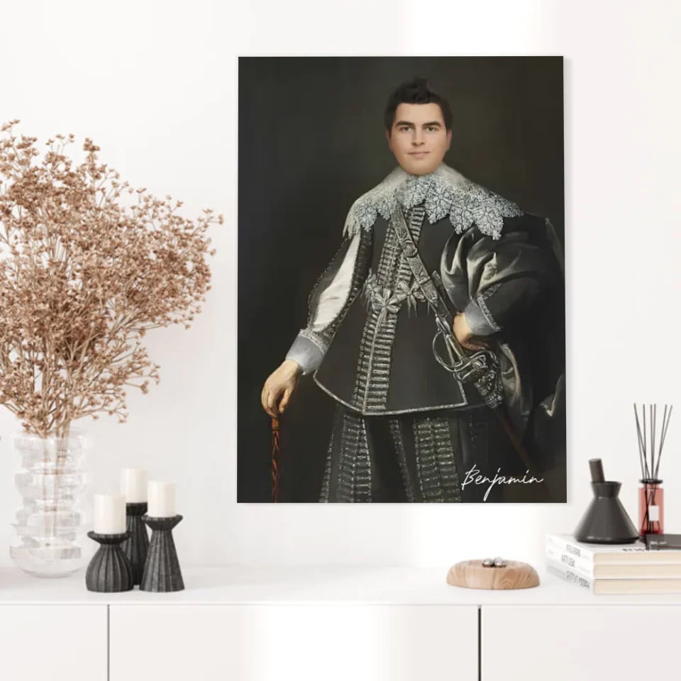 Tableau Homme Portrait Personnalisé Johan van Rechteren