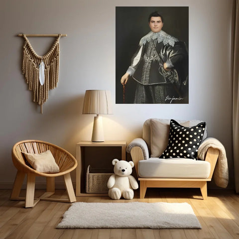 Tableau Homme Portrait Personnalisé Johan van Rechteren