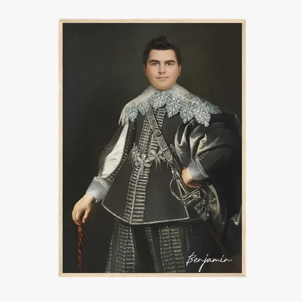 Tableau Homme Portrait Personnalisé Johan van Rechteren