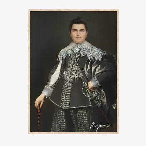 Tableau Homme Portrait Personnalisé Johan van Rechteren
