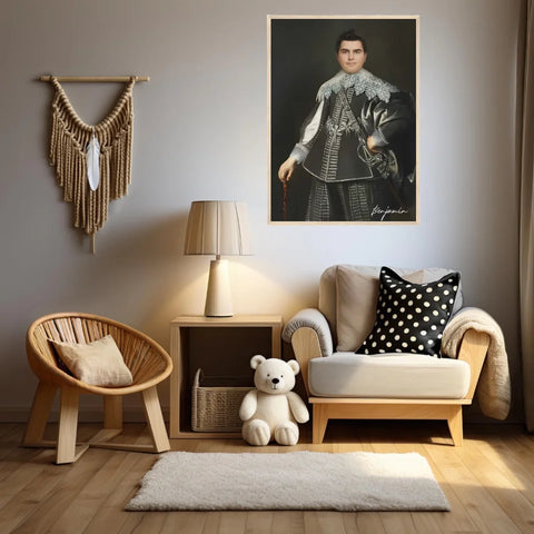 Tableau Homme Portrait Personnalisé Johan van Rechteren