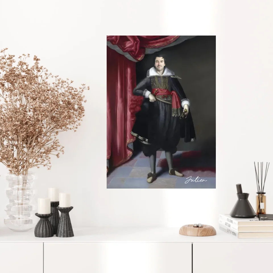 Tableau Homme Portrait Personnalisé Robert Rich 2e comte de Warwick