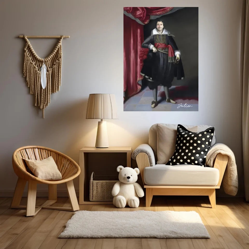 Tableau Homme Portrait Personnalisé Robert Rich 2e comte de Warwick