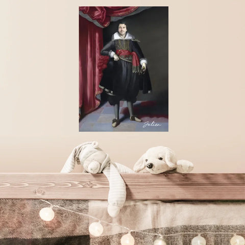 Tableau Homme Portrait Personnalisé Robert Rich 2e comte de Warwick