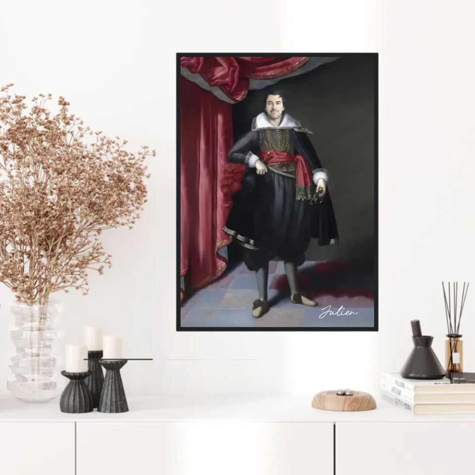 Tableau Homme Portrait Personnalisé Robert Rich 2e comte de Warwick