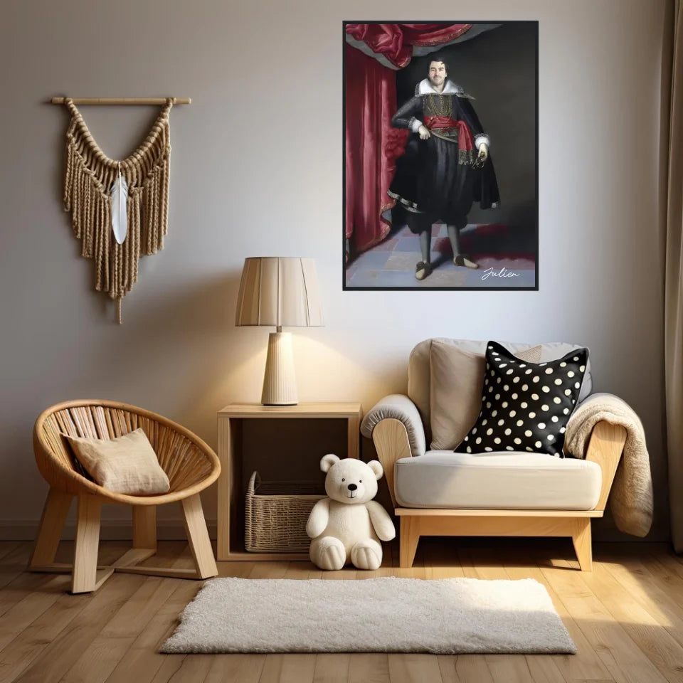 Tableau Homme Portrait Personnalisé Robert Rich 2e comte de Warwick