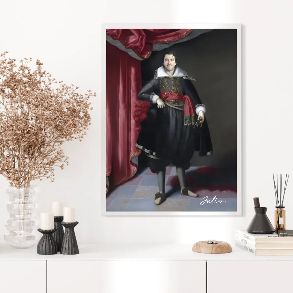 Tableau Homme Portrait Personnalisé Robert Rich 2e comte de Warwick
