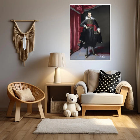 Tableau Homme Portrait Personnalisé Robert Rich 2e comte de Warwick