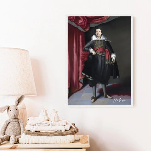 Tableau Homme Portrait Personnalisé Robert Rich 2e comte de Warwick