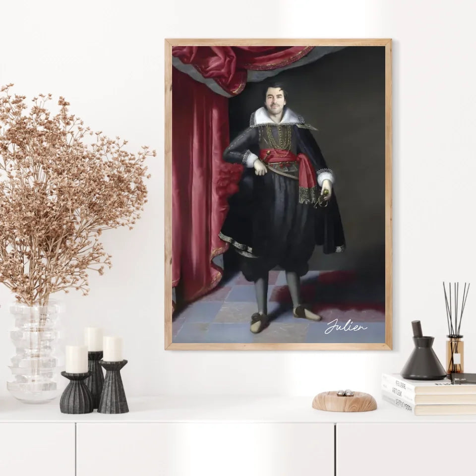 Tableau Homme Portrait Personnalisé Robert Rich 2e comte de Warwick