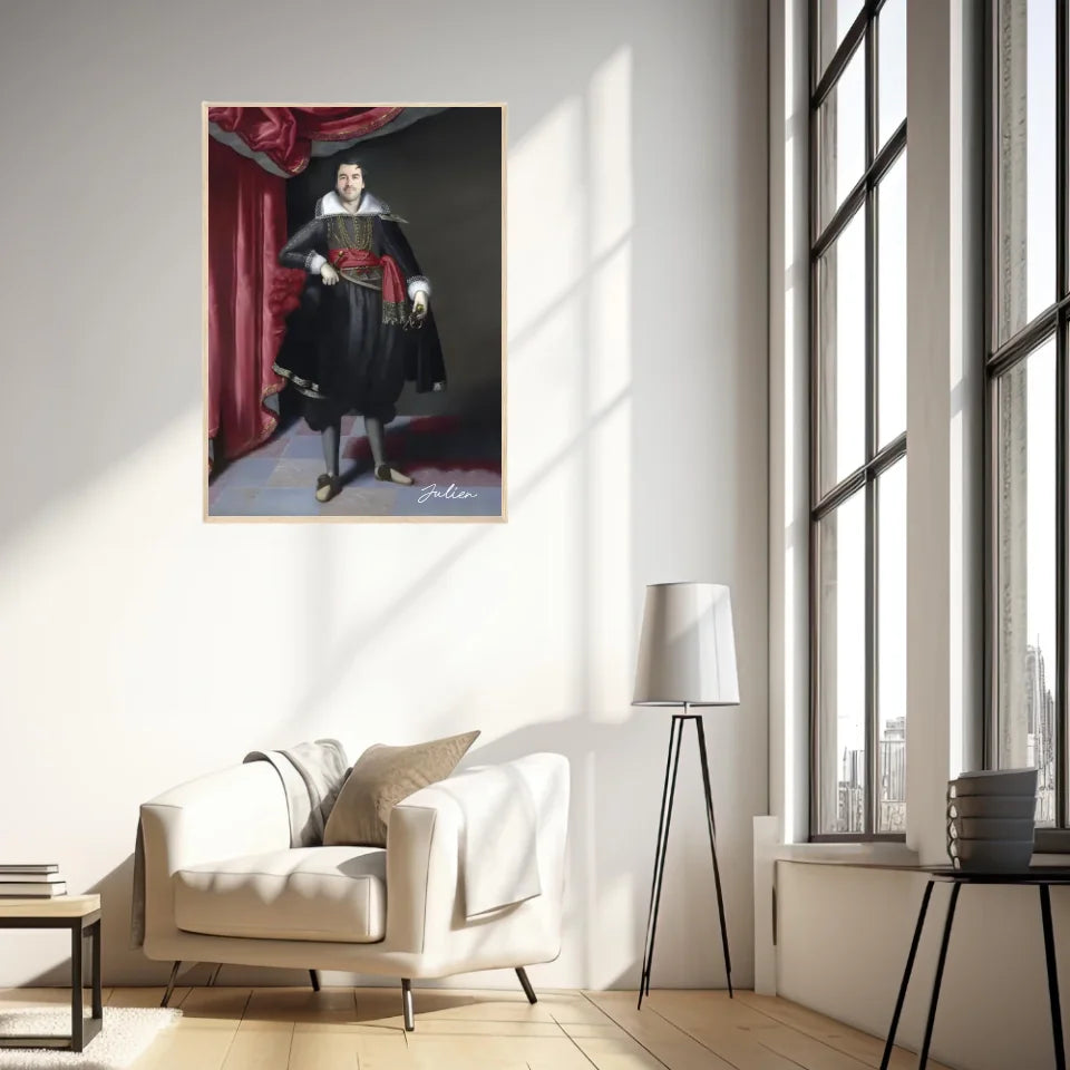 Tableau Homme Portrait Personnalisé Robert Rich 2e comte de Warwick