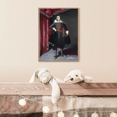 Tableau Homme Portrait Personnalisé Robert Rich 2e comte de Warwick