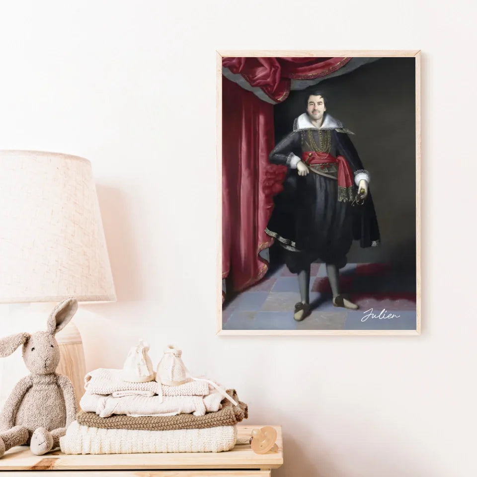 Tableau Homme Portrait Personnalisé Robert Rich 2e comte de Warwick