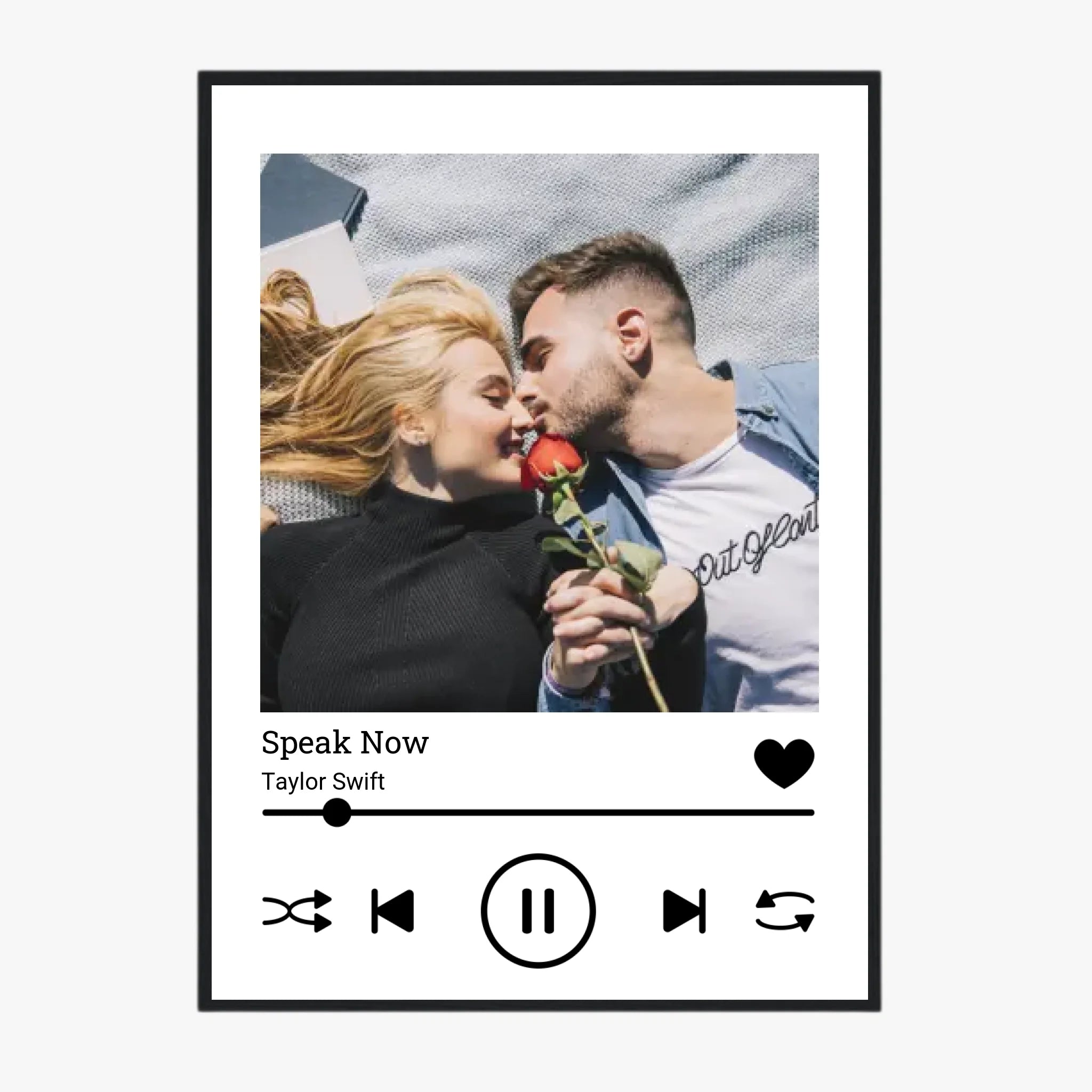 Affiche Personnalisée Spotify Album Couple