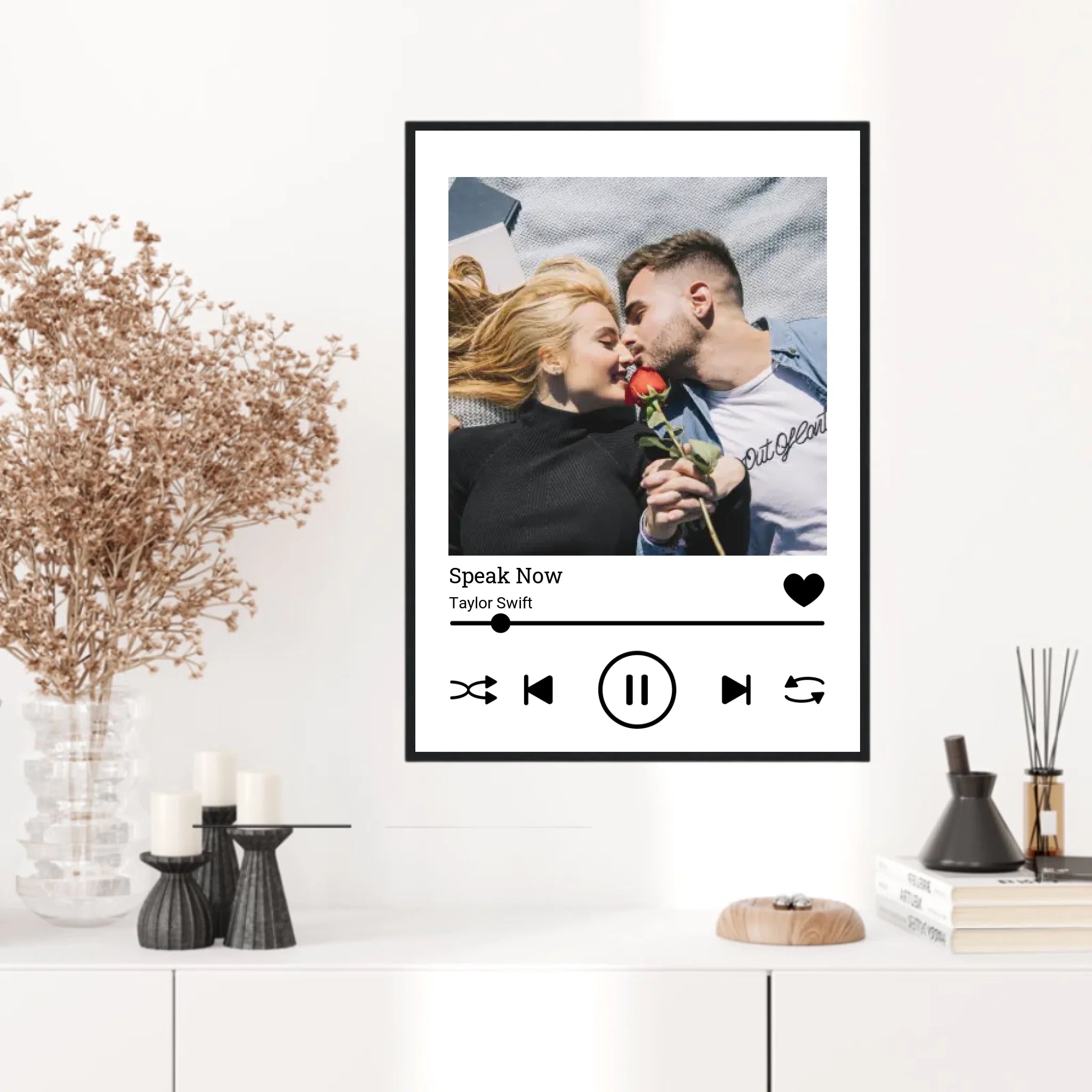 Affiche Personnalisée Spotify Album Couple