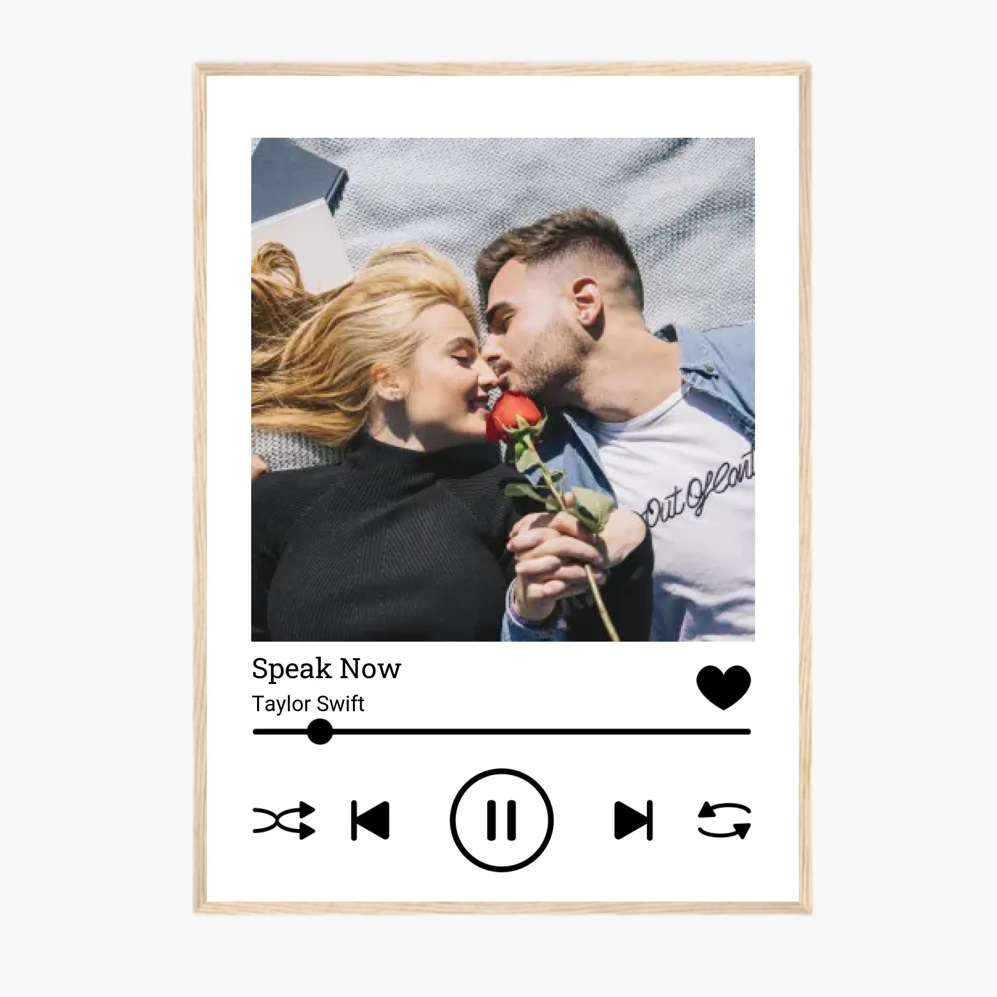 Affiche Personnalisée Spotify Album Couple