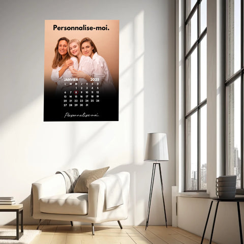 Affiche Personnalisée Calendrier Photo Anniversaire
